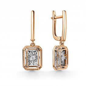 Золотые серьги GRIGORIEV Г02-11-51279-11-00-1 с бриллиантом Г02-11-51279-11-00-1 фото