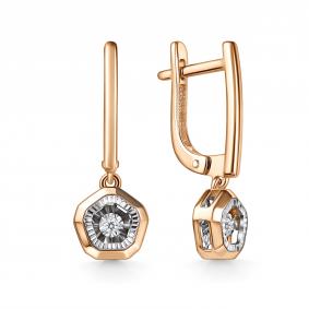 Золотые серьги GRIGORIEV Г02-11-51280-11-00-1 с бриллиантом Г02-11-51280-11-00-1 фото