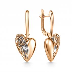 Золотые серьги GRIGORIEV с танцующим бриллиантом Г02-11-51309-11-00-1 Г02-11-51309-11-00-1 фото