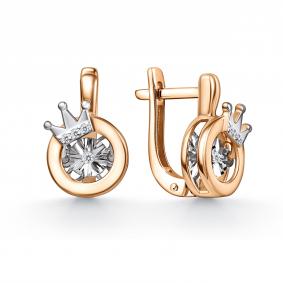 Золотые серьги GRIGORIEV с танцующим бриллиантом Г02-11-51330-21-00 Г02-11-51330-21-00 фото
