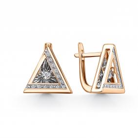 Золотые серьги GRIGORIEV Г02-11-51356-31-00 с бриллиантом Г02-11-51356-31-00 фото