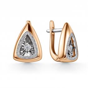 Золотые серьги GRIGORIEV с танцующим бриллиантом Г02-11-51372-31-00 Г02-11-51372-31-00 фото
