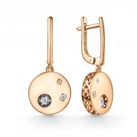 Золотые серьги GRIGORIEV с танцующим бриллиантом Г02-11-51381-31-00-1 Г02-11-51381-31-00-1 фото