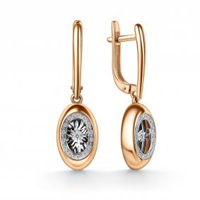 Золотые серьги GRIGORIEV Г02-11-51402-31-00-1 с бриллиантом Г02-11-51402-31-00-1 фото