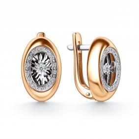 Золотые серьги GRIGORIEV с танцующим бриллиантом Г02-11-51402-31-00 Г02-11-51402-31-00 фото