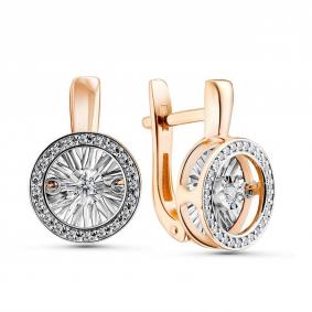 Золотые серьги GRIGORIEV Г02-11-5478-31-00-1 с бриллиантом Г02-11-5478-31-00-1 фото