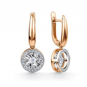 Золотые серьги GRIGORIEV Г02-11-5478-31-00 с бриллиантом Г02-11-5478-31-00 фото