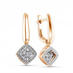 Золотые серьги GRIGORIEV Г02-11-5499-11-00-1 с бриллиантом Г02-11-5499-11-00-1 фото