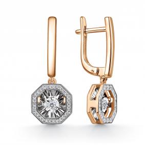 Золотые серьги GRIGORIEV Г02-11-5628-11-00-1 с бриллиантом Г02-11-5628-11-00-1 фото