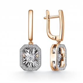 Золотые серьги GRIGORIEV Г02-11-5629-11-00-1 с бриллиантом Г02-11-5629-11-00-1 фото