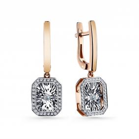 Золотые серьги GRIGORIEV Г02-11-5629-31-00-1 с бриллиантом Г02-11-5629-31-00-1 фото