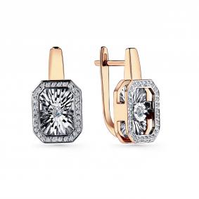 Золотые серьги GRIGORIEV Г02-11-5629-31-00 с бриллиантом Г02-11-5629-31-00 фото