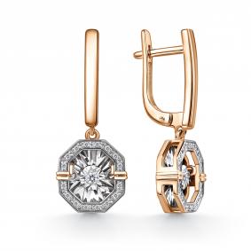 Золотые серьги GRIGORIEV Г02-11-5630-11-00-1 с бриллиантом Г02-11-5630-11-00-1 фото