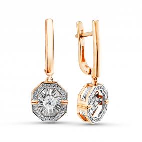 Золотые серьги GRIGORIEV Г02-11-5630-31-00-1 с бриллиантом Г02-11-5630-31-00-1 фото