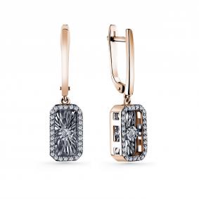 Золотые серьги GRIGORIEV Г02-11-5697-31-00-1 с бриллиантом Г02-11-5697-31-00-1 фото