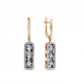 Золотые серьги GRIGORIEV Г02-11-5697-31-00 с бриллиантом Г02-11-5697-31-00 фото