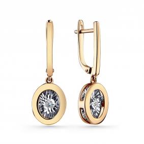 Золотые серьги GRIGORIEV Г02-11-5744-11-00 с бриллиантом Г02-11-5744-11-00 фото