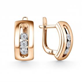 Золотые серьги GRIGORIEV Г02-11-5827-11-00-1 с бриллиантом Г02-11-5827-11-00-1 фото