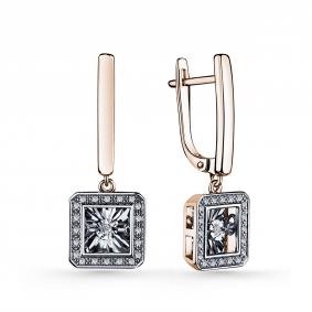 Золотые серьги GRIGORIEV Г02-11-5890-31-00-1 с бриллиантом Г02-11-5890-31-00-1 фото