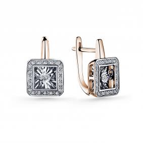 Золотые серьги GRIGORIEV Г02-11-5890-31-00 с бриллиантом Г02-11-5890-31-00 фото