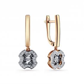 Золотые серьги GRIGORIEV Г02-11-5893-31-00-1 с бриллиантом Г02-11-5893-31-00-1 фото