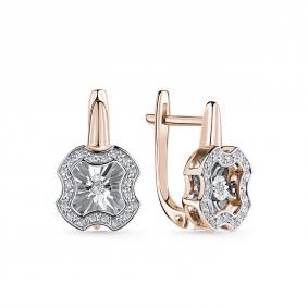 Золотые серьги GRIGORIEV Г02-11-5893-31-00 с бриллиантом Г02-11-5893-31-00 фото