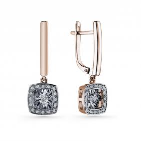 Золотые серьги GRIGORIEV Г02-11-5894-31-00-1 с бриллиантом Г02-11-5894-31-00-1 фото