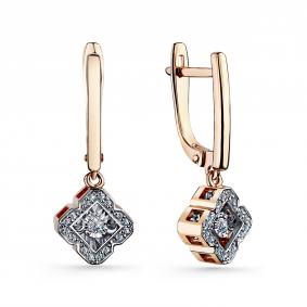 Золотые серьги GRIGORIEV Г02-11-5904-31-00-1 с бриллиантом Г02-11-5904-31-00-1 фото