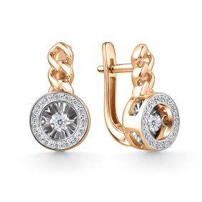 Золотые серьги GRIGORIEV Г02-11-5912-31-00 с бриллиантом Г02-11-5912-31-00 фото