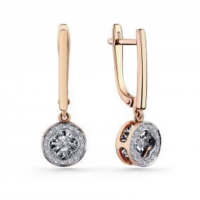 Золотые серьги GRIGORIEV Г02-11-5923-31-00-1 с бриллиантом Г02-11-5923-31-00-1 фото