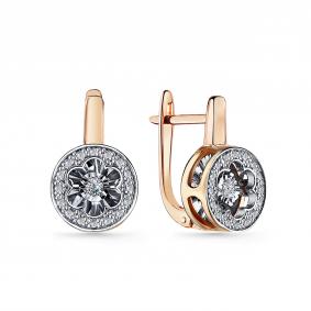 Золотые серьги GRIGORIEV Г02-11-5925-31-00 с бриллиантом Г02-11-5925-31-00 фото