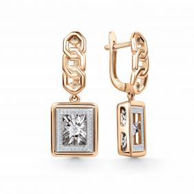 Золотые серьги GRIGORIEV Г02-11-5996-31-00-1 с бриллиантом Г02-11-5996-31-00-1 фото