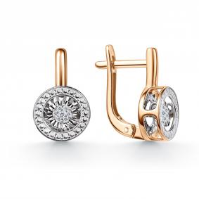 Золотые серьги GRIGORIEV Г02-11-71177-21-00 с бриллиантом Г02-11-71177-21-00 фото