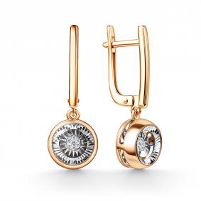 Золотые серьги GRIGORIEV Г02-11-71283-31-00-1 с бриллиантом Г02-11-71283-31-00-1 фото