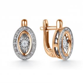 Золотые серьги GRIGORIEV с танцующим бриллиантом Г02-11-71374-31-00 Г02-11-71374-31-00 фото