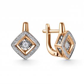 Золотые серьги GRIGORIEV с танцующим бриллиантом Г02-11-71375-31-00 Г02-11-71375-31-00 фото