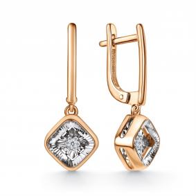 Золотые серьги GRIGORIEV с танцующим бриллиантом Г02-11-71396-31-00-1 Г02-11-71396-31-00-1 фото