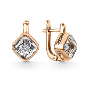 Золотые серьги GRIGORIEV с танцующим бриллиантом Г02-11-71396-31-00 Г02-11-71396-31-00 фото