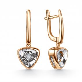 Золотые серьги GRIGORIEV с танцующим бриллиантом Г02-11-71398-31-00-1 Г02-11-71398-31-00-1 фото