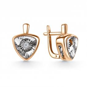 Золотые серьги GRIGORIEV с танцующим бриллиантом Г02-11-71398-31-00 Г02-11-71398-31-00 фото