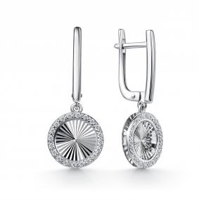 Серьги из белого золота GRIGORIEV Г02-12-01259-21-00-1 с бриллиантом Г02-12-01259-21-00-1 фото