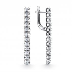 Серьги из белого золота GRIGORIEV Г02-12-0788-11-00-3 с бриллиантом Г02-12-0788-11-00-3 фото