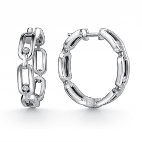 Серьги из белого золота GRIGORIEV Г02-12-0898-11-00 с бриллиантом Г02-12-0898-11-00 фото