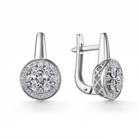 Серьги из белого золота GRIGORIEV Г02-12-51150-31-00 с бриллиантом Г02-12-51150-31-00 фото