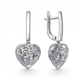 Серьги из белого золота GRIGORIEV Г02-12-51221-11-00-1 с бриллиантом Г02-12-51221-11-00-1 фото