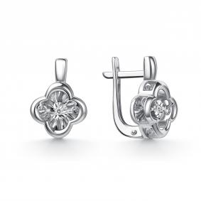 Серьги из белого золота GRIGORIEV Г02-12-51229-11-00 с бриллиантом Г02-12-51229-11-00 фото