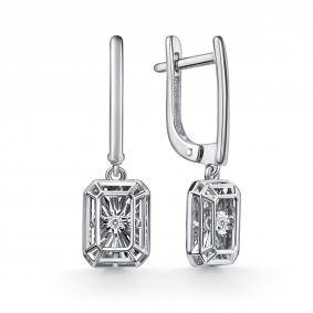 Серьги из белого золота GRIGORIEV с танцующим бриллиантом Г02-12-51379-11-00-1 Г02-12-51379-11-00-1 фото