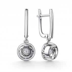 Серьги из белого золота GRIGORIEV с танцующим бриллиантом Г02-12-71283-31-00-1 Г02-12-71283-31-00-1 фото