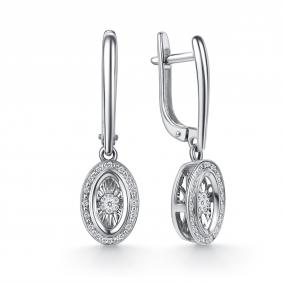 Серьги из белого золота GRIGORIEV с танцующим бриллиантом Г02-12-71374-31-00-1 Г02-12-71374-31-00-1 фото