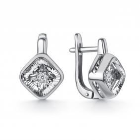 Серьги из белого золота GRIGORIEV с танцующим бриллиантом Г02-12-71396-31-00 Г02-12-71396-31-00 фото